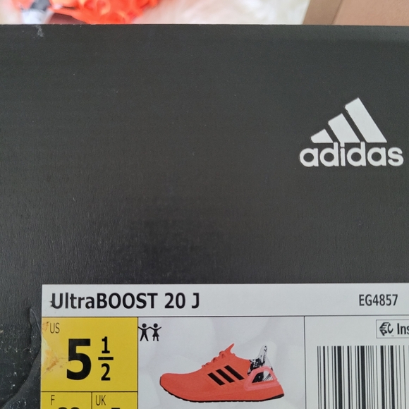 Adidas Ultraboost Kids Size 5.5 Signal Orange Color - Picture 6 of 6